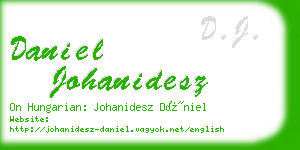 daniel johanidesz business card